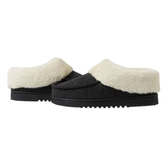 Dearfoams 7/8 Women Faux Fur House Shoes Slippers Corduroy Winter Fuzzy Slip-on - Picture 5 of 12